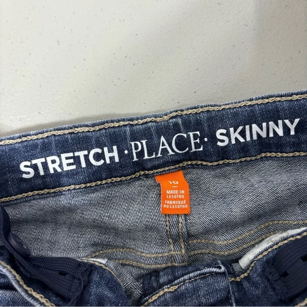 The Children's Place Boys Denim Jeans Dark Wash Stretch Skinny 10